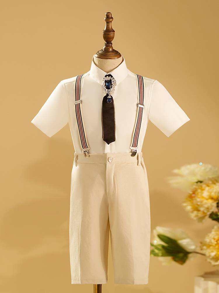 Boys suit suit Children's Host, Little Dress Mihuang Show Piano Performance Server Chao Flower Boy Ves.