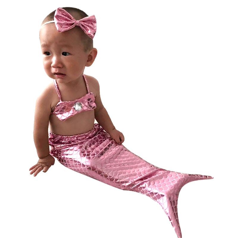 Mermaid clothes Baby baby baby 100 days full moon fish tail connective clothing photo studio photography props