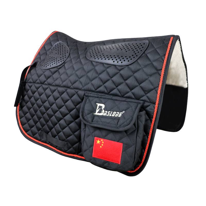Thick sad saddle cushion large pocket non -slip silicone saddle pad horses riding cushion sweat drawer wild outdoor equestrius