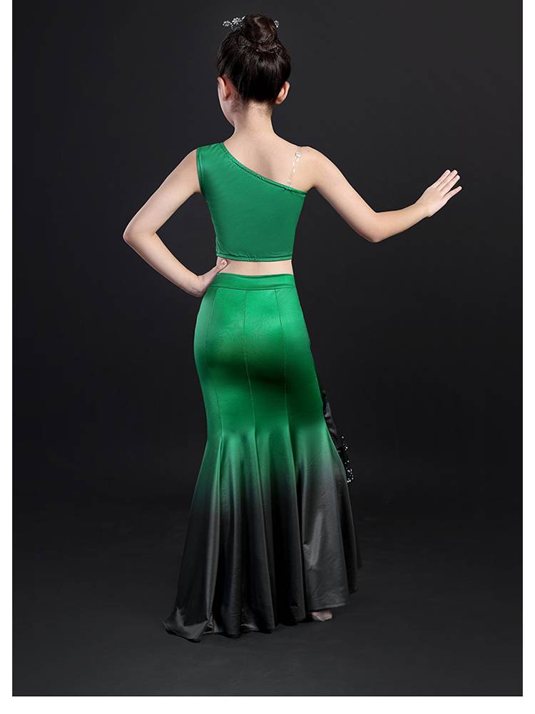 Original children's long -sleeved Dai clothing peacock dance girls Dai children Xishuangnanna Dai Yan national performance service