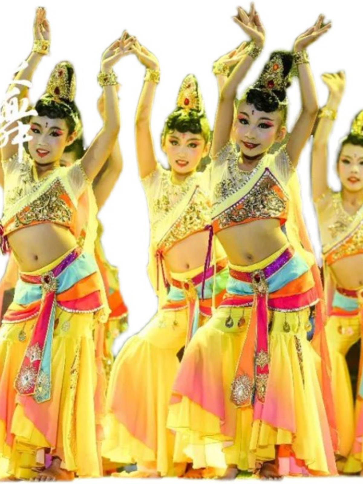 Dunhuang dance service children's prosperous flying sky dance clothing exotic clothing girl desert Ledtian pipa performance service