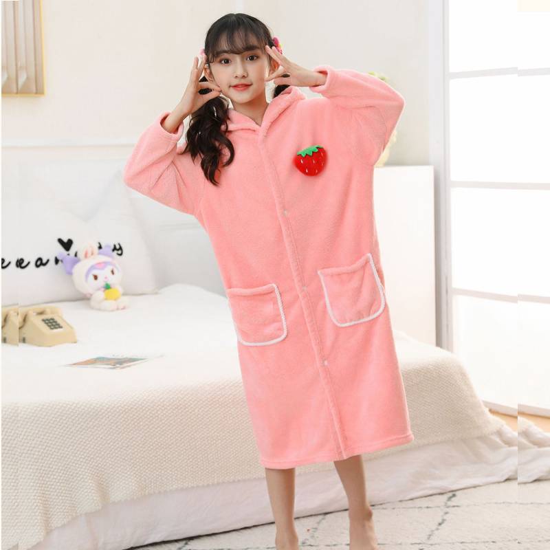 Long-sleeved pink rabbit S-code (85-115cm height)