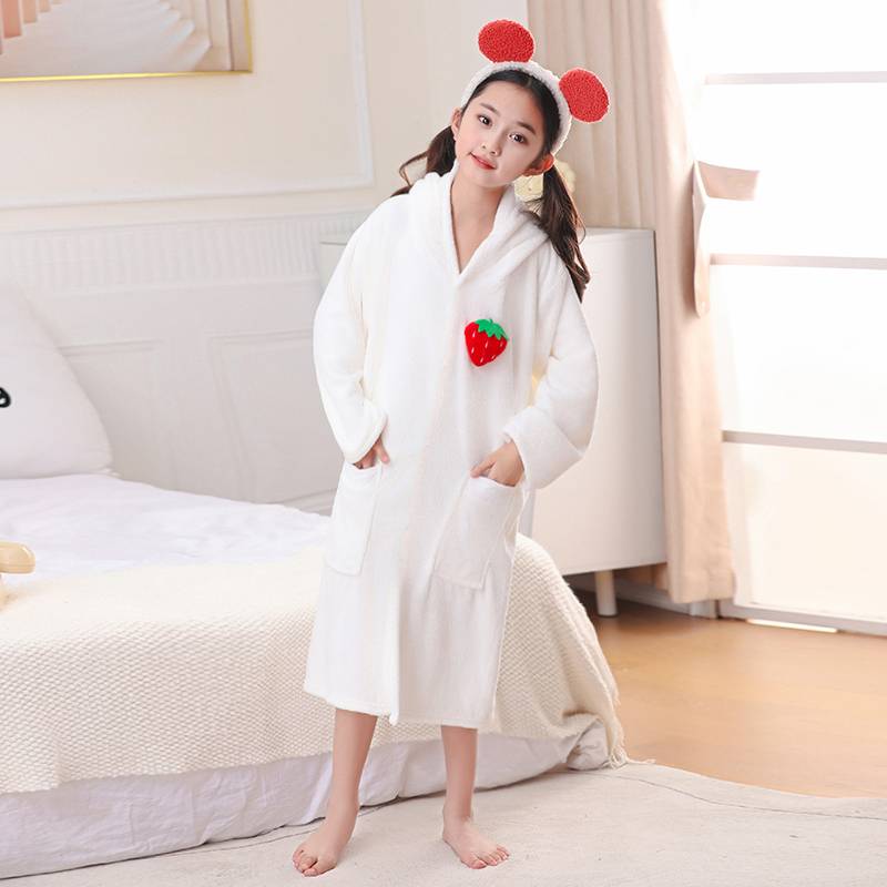 Long-sleeve bathrobe, bunny M-code