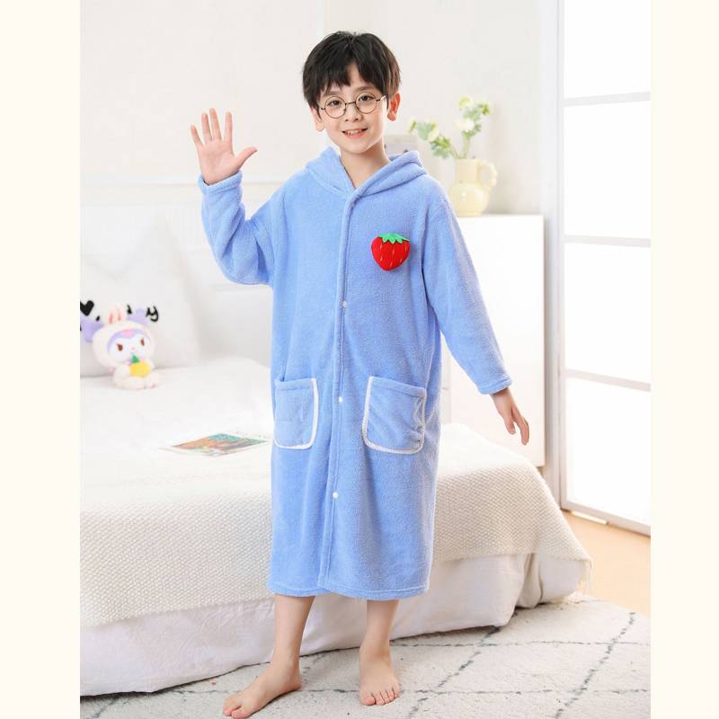Blue Rabbit L-code long-sleeve bathrobe