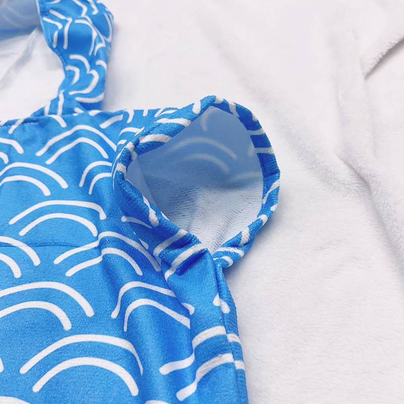 Lisa Larson Striped Cat Children with Hat Bathwater Bath Towel Cloak Male and Girls Bathing Swimming Protective Speed
