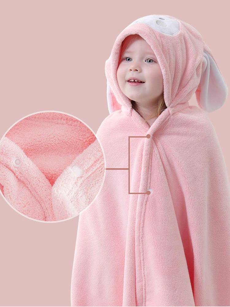 Baby baby bath towel cloak than pure cotton, no hair hair, non -cotton bathrobe cloak, children's bathing big towel