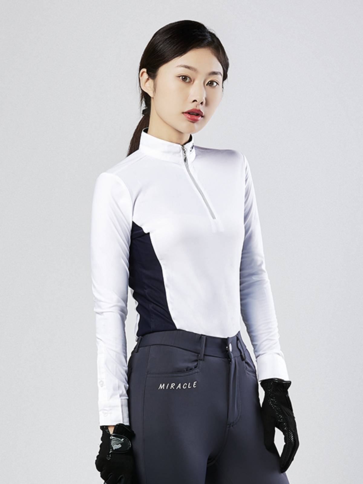 HORSES DRY, LONG-SLEEVED T-SHIRTS, WHITE SHIRT KNIGHTS FOR THE SPRING AND AUTUMN SUMMER COMPETITION