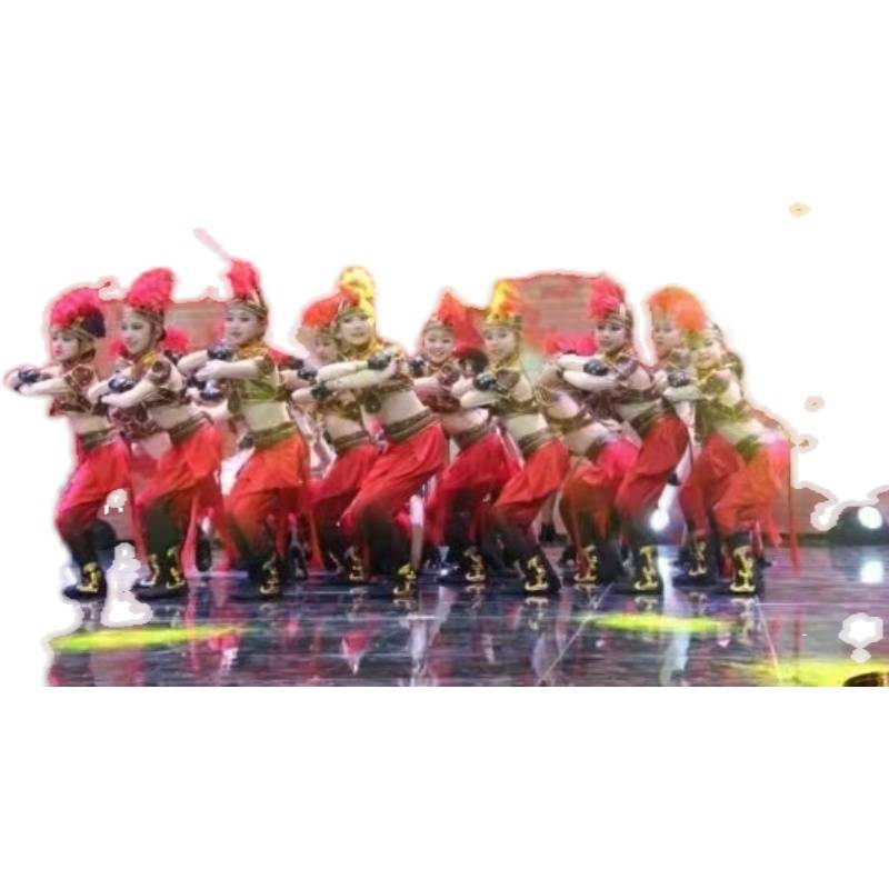 The eighth little lotus style Liuyi Xiaoma Pentium performed children's animals, the National Day New Year's Day Performance Service
