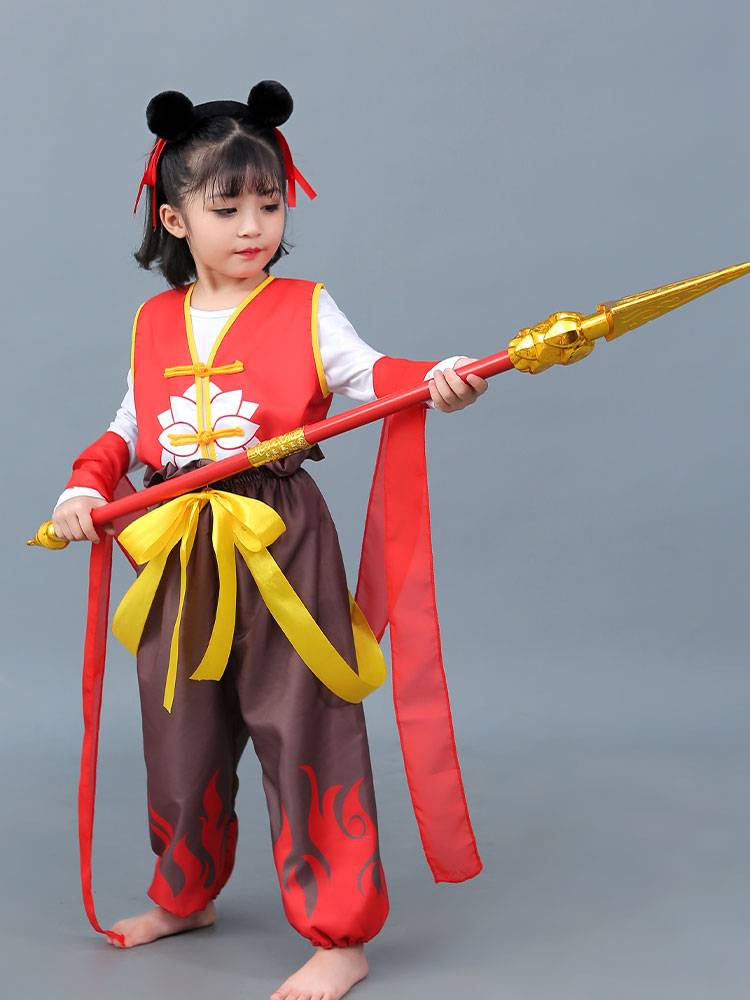 Liuyi Mazu clothing magic boy descending fairy tale anime COS COS Nezha clothing full set of boys and girls clothing