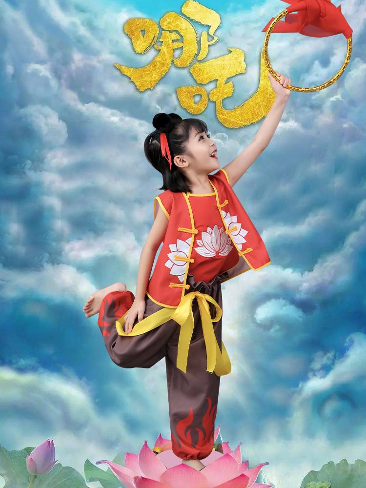 Liuyi Mazu clothing magic boy descending fairy tale anime COS COS Nezha clothing full set of boys and girls clothing