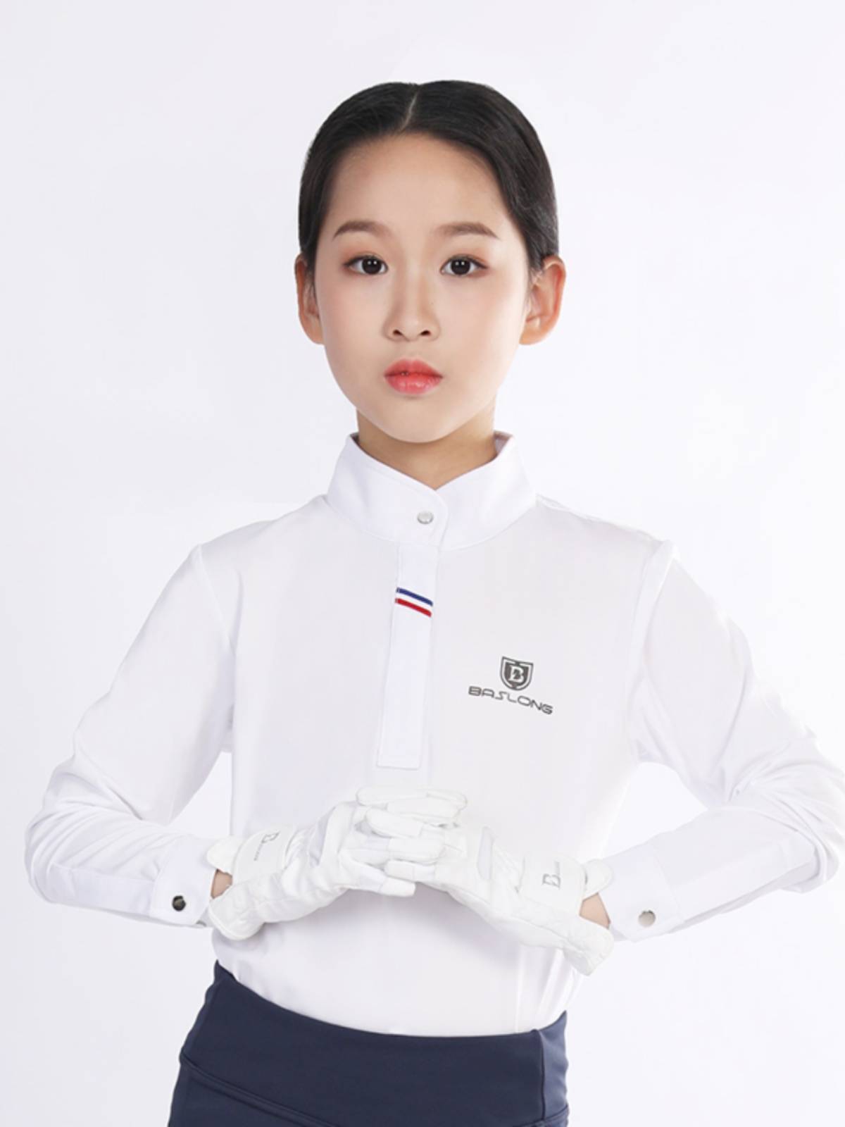 Children's equestrian long -sleeved POLO shirt ride T -shirt long -sleeved long -sleeved long -sleeved sunscreen fast drying boys and children