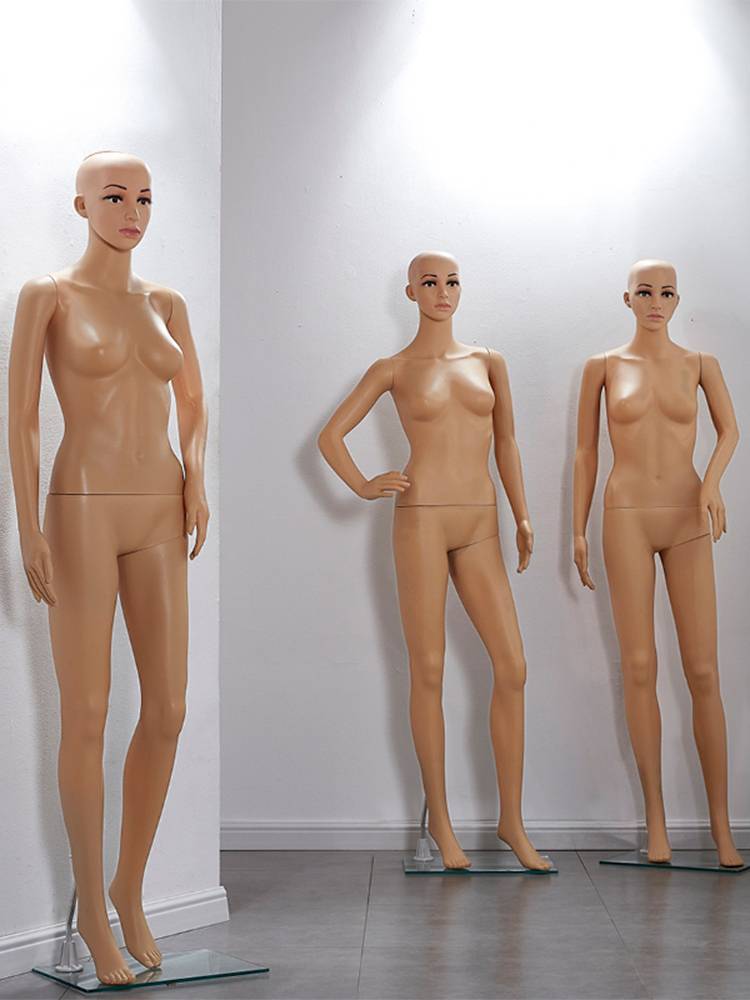 clothing store male and female model full body window fake model model wedding dress model shelf display props