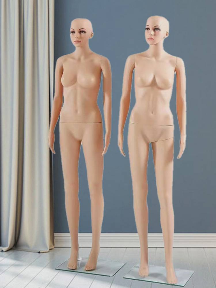 clothing store male and female model full body window fake model model wedding dress model shelf display props