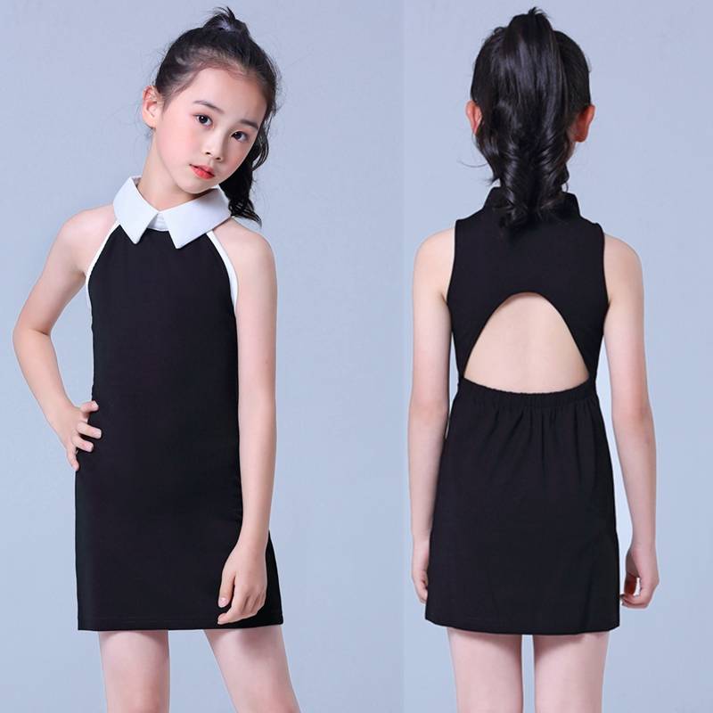 Children's body etiquette model catwalk training clothing girl Oriental dance performance runway catwalk show model training