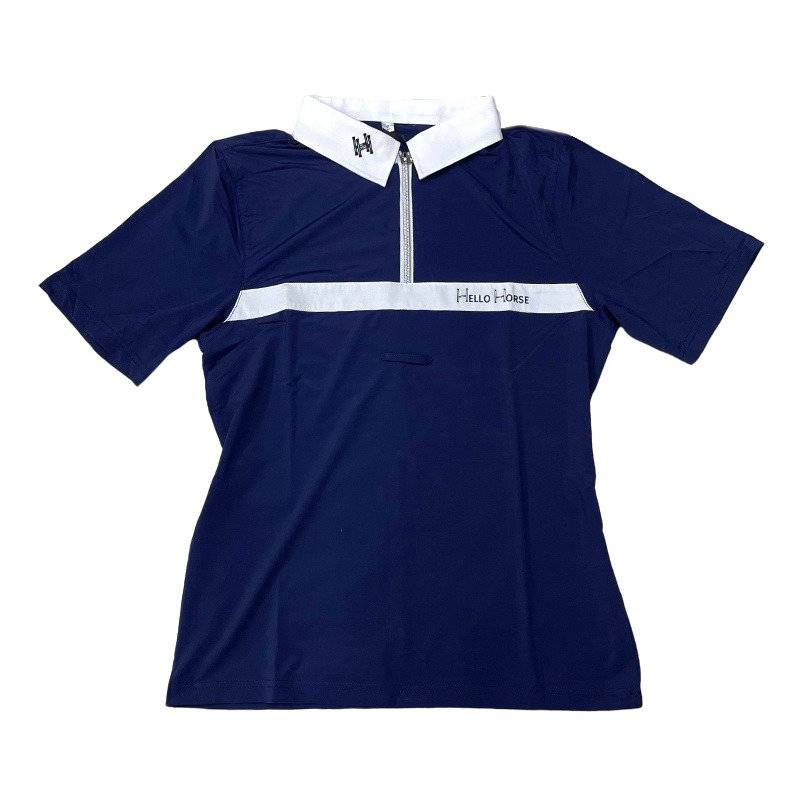 Hello Horse Equestrian competition Short -sleeved T -shirt Male riding equestrian T -shirt Boy Children Children's Cavaliers Costume