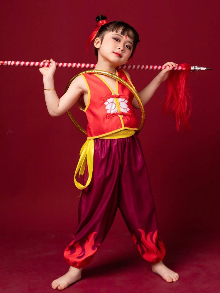 Nezha Children's Clothing Demon Children's Dowager Cosplay Kindergarten Dance Six One Performance Clothing