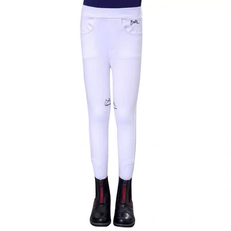 Summer ultra -thin children's equestrian horse pants imported cool horse pants anti -slip silicone pants riding horse pants pants horsesyli clothing