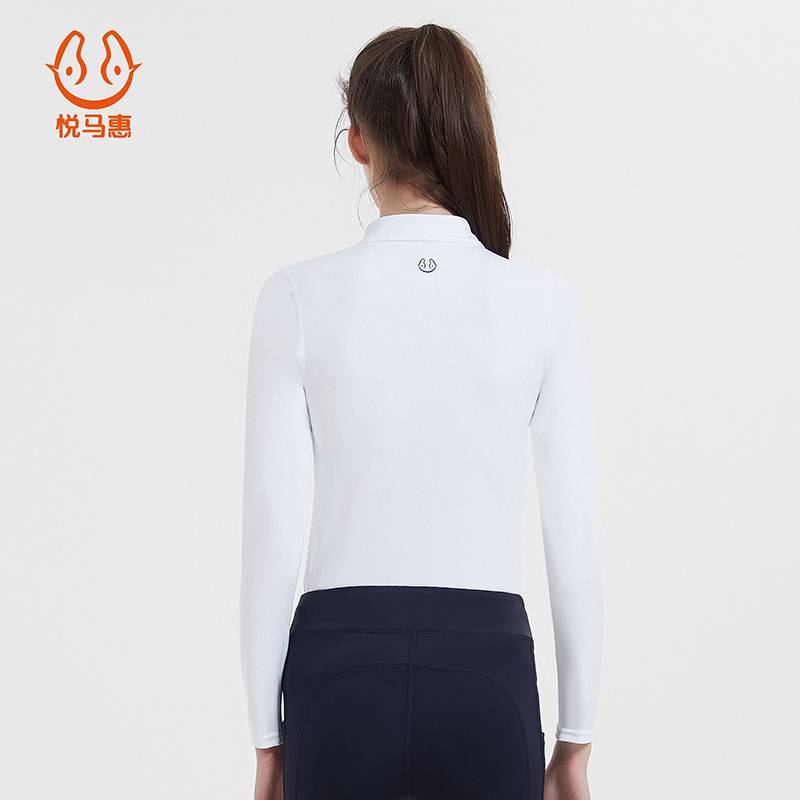 Yuema Hui Equestrian T -shirt Adult Spring and Summer Long Sleeve Riding Four Season Equestrian Equestnically Warkens Training Clothing