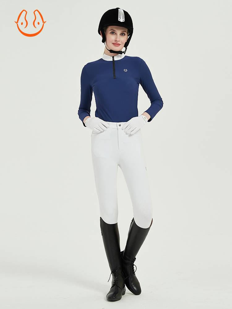 Yue Ma Hui Summer Equestrian T -shirt Long Sleeve Equestrian Equipment Costume Anergy Equipment Women's Equestrian Race Shirt
