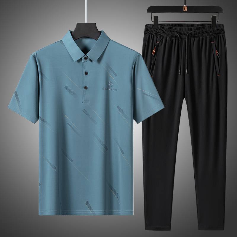 Lake blue suit