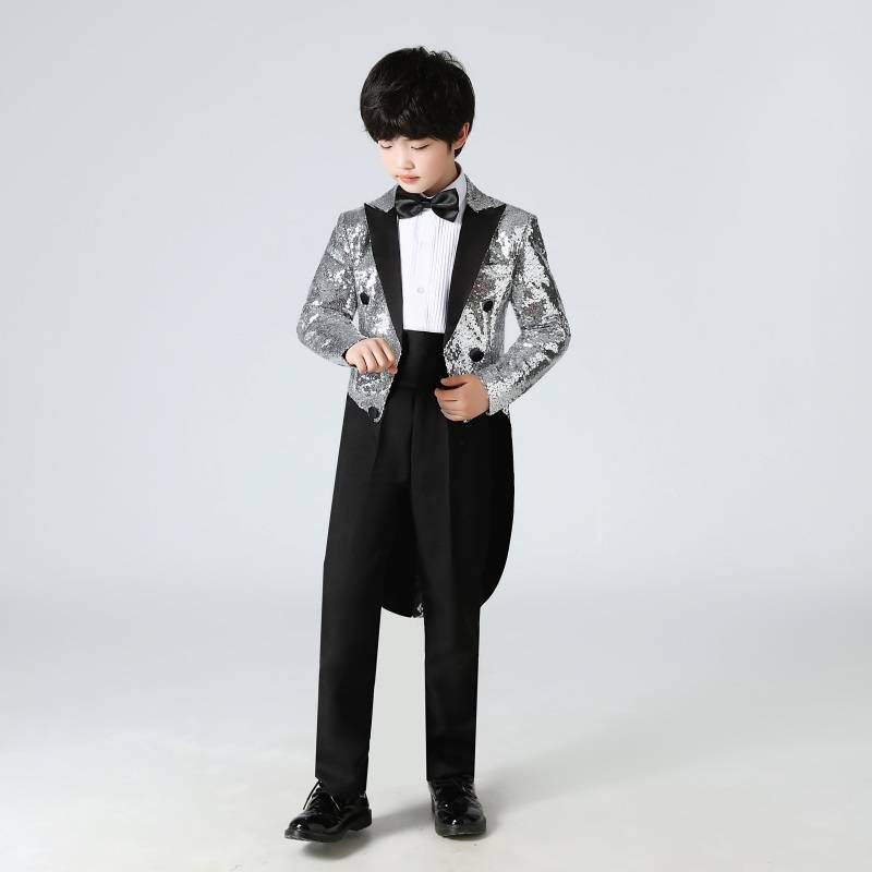 Children's Yanwei Performance Fun Children's Dress Model Model Piano Show Competition Moderator Hua Tong Big Big Big Big Ts.