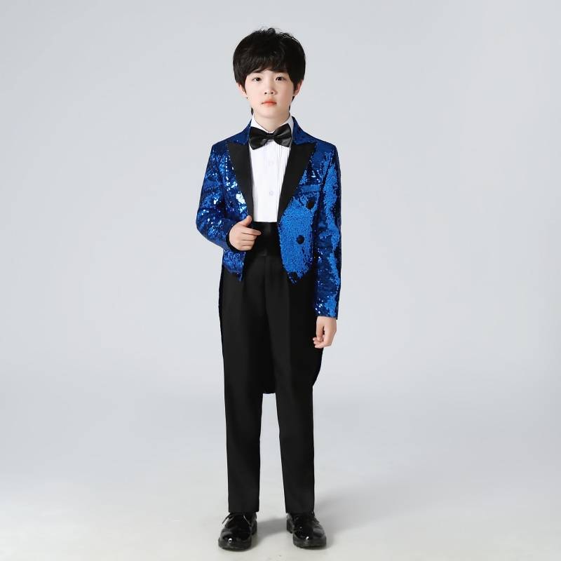 Children's Yanwei Performance Fun Children's Dress Model Model Piano Show Competition Moderator Hua Tong Big Big Big Big Ts.