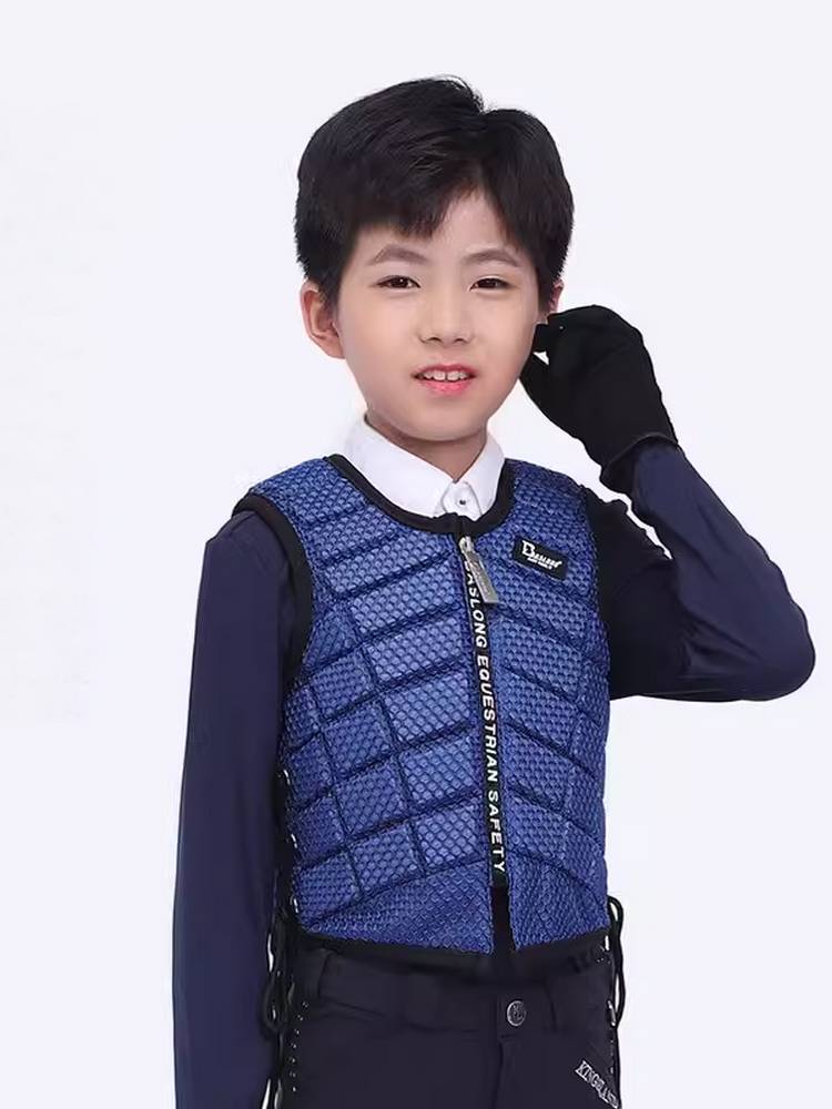 Children's equestrian armor imported honeycomb fabric children's horse -riding equestrian protective vest breathable light and multi -color