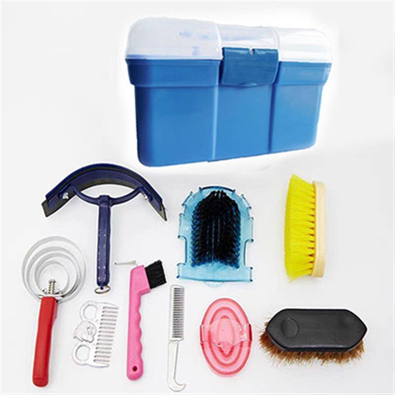 10 sets of blue toolboxes