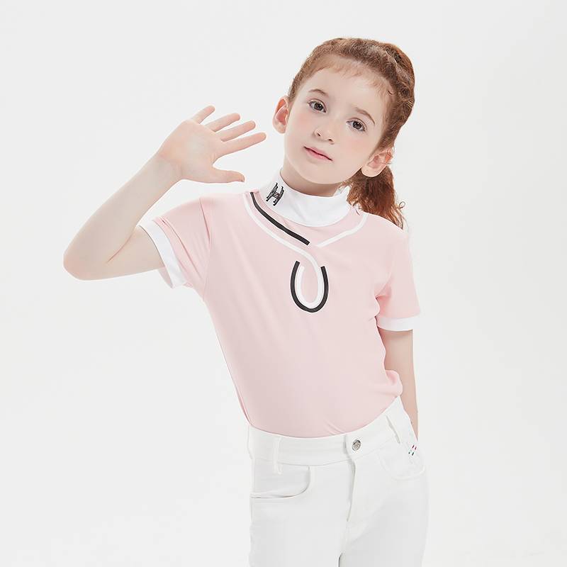 Hello Horse Spring and Autumn Riding Clothing Equestrian T -shirt Equestrian Women's top Equestrian Equipment Children