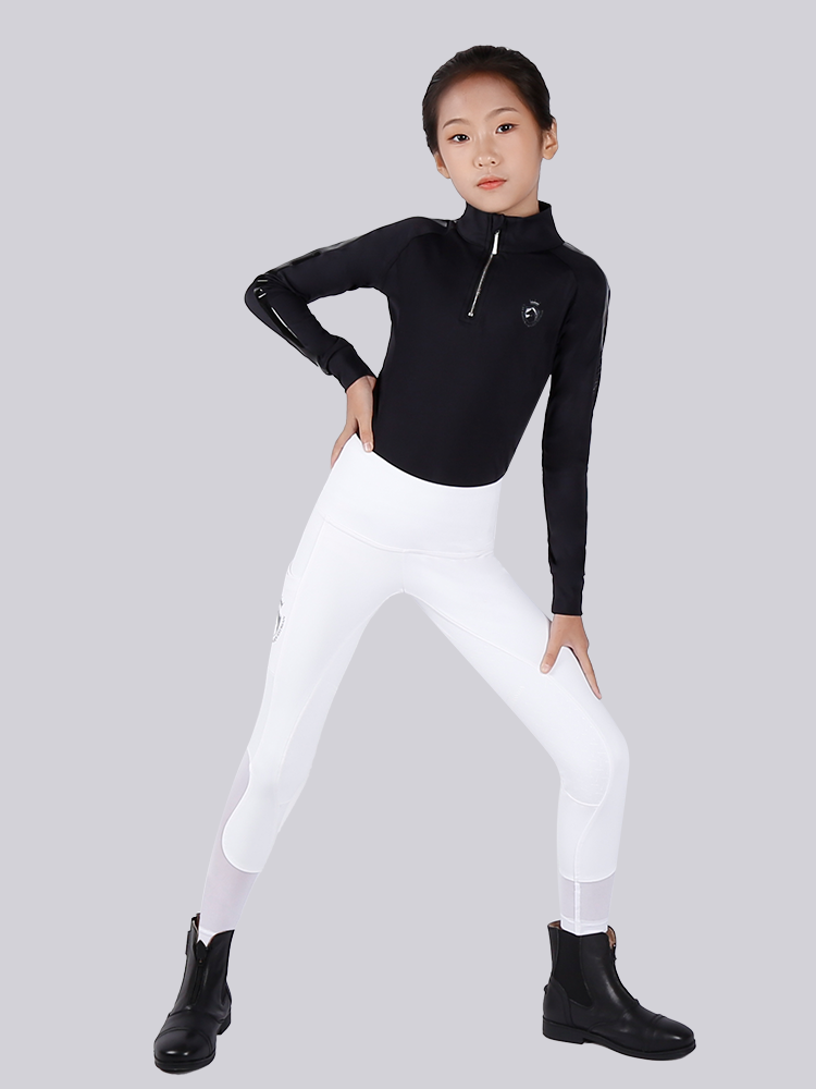 Cavassion Equestrian full silicon glue horse pants Knights in summer and winter plus velvet children's riding equipment 8103112