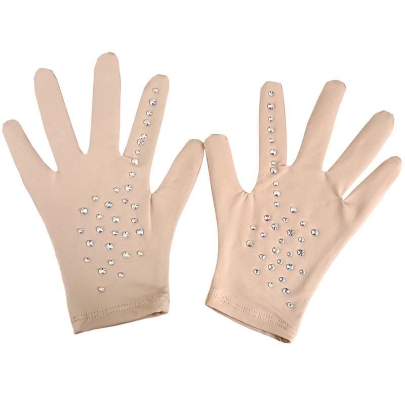 Ice Dance Elf Custom Falter Skating Clothing Falter Skating Professional Hot Diamond Gloves Children Adult D531