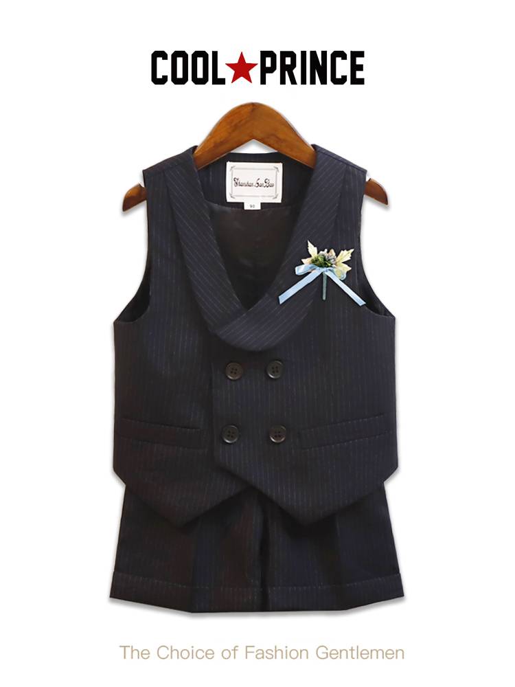 Boys Children's Dress Flower Flower Flower Set Piano Performance Service Boy Boys Small Host Summer Summer Summer Summer