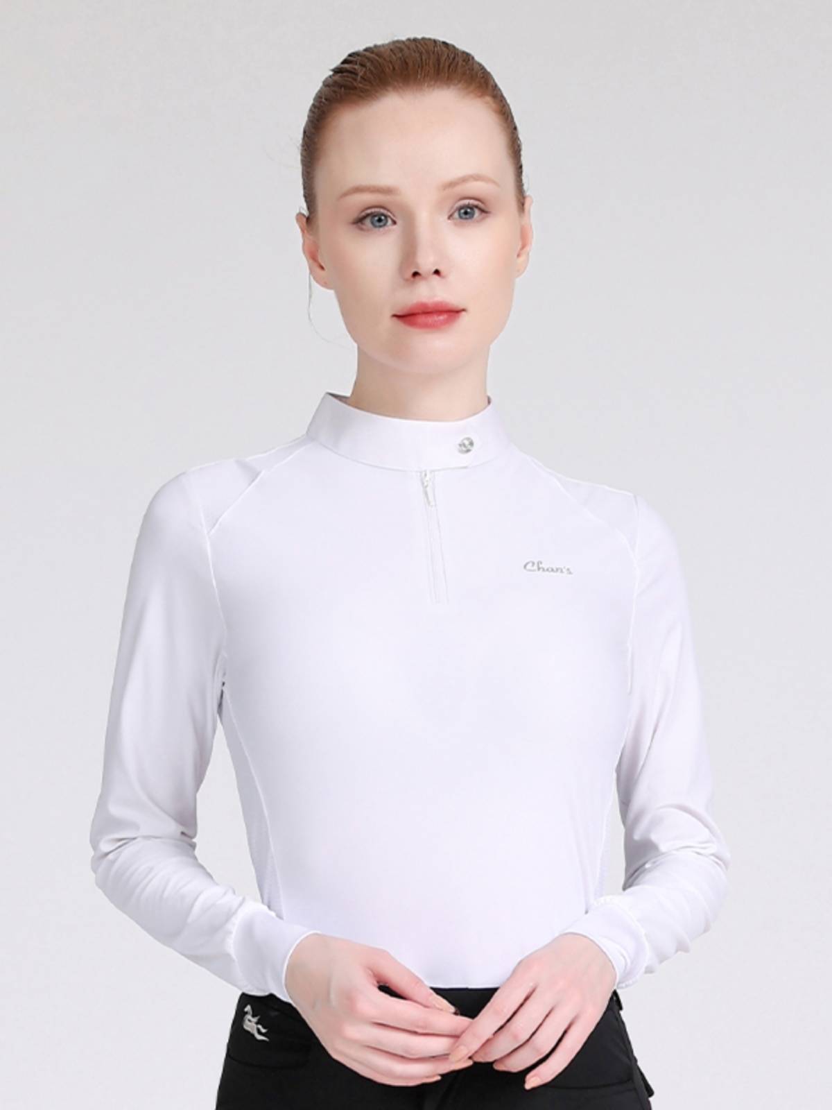 Summer equestrian T -shirt long -sleeved fast -drying female ride -hairing men's competition training sunscreen P service OLO shirt equestrian clothing