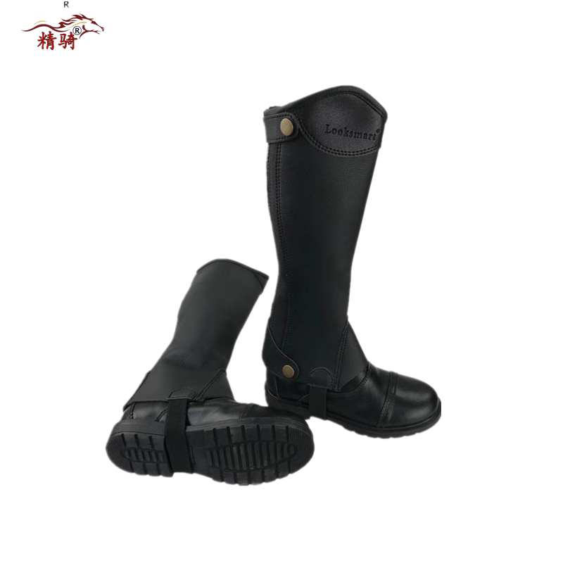 Mail packages for leg-protected boys and girls riding leg-protected knights with gloves and super-fibre-protected horse-surveillance items