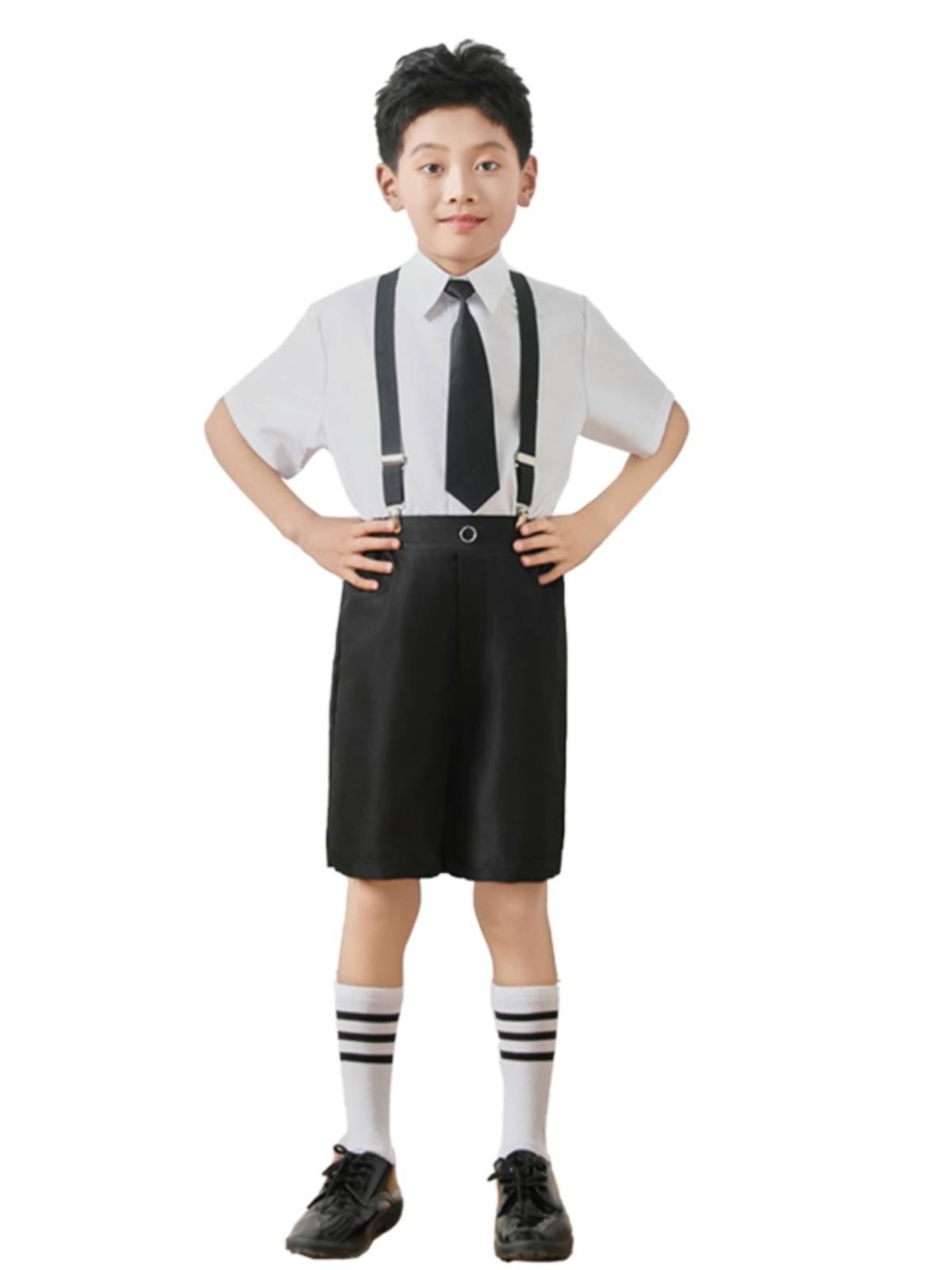 Boys dresses Summer set Liuyi children's performance back pants and piano Kindergarten graduation photos of chorus performance clothes