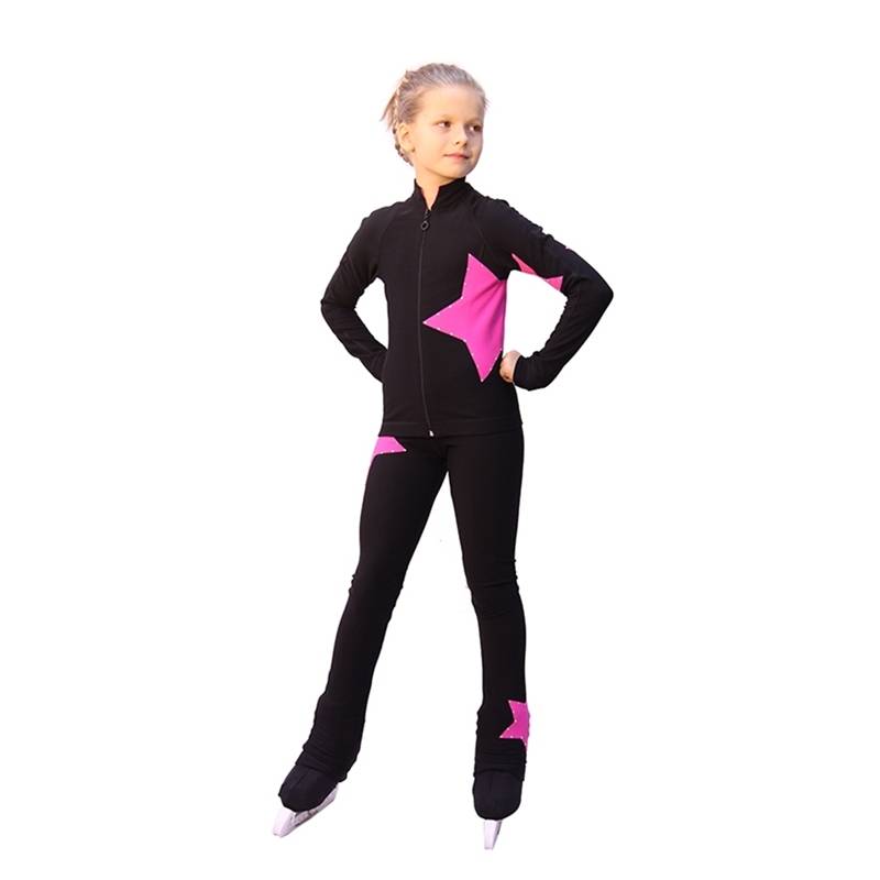 High-ball girls' skating suit, skating suit, skating pants, air-skinned children's velvet costume