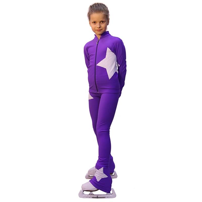 High-ball girls' skating suit, skating suit, skating pants, air-skinned children's velvet costume