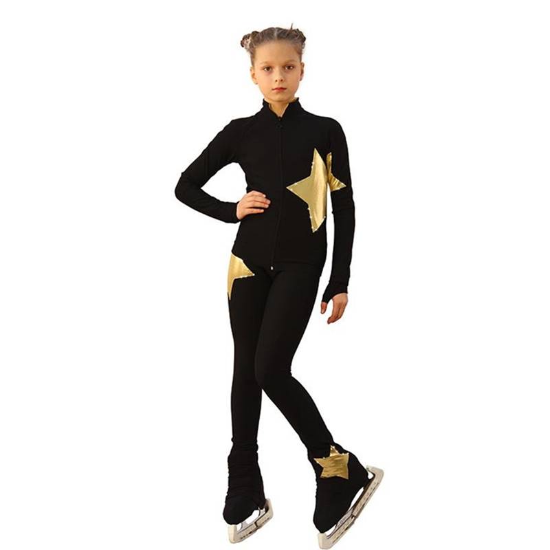 High-ball girls' skating suit, skating suit, skating pants, air-skinned children's velvet costume