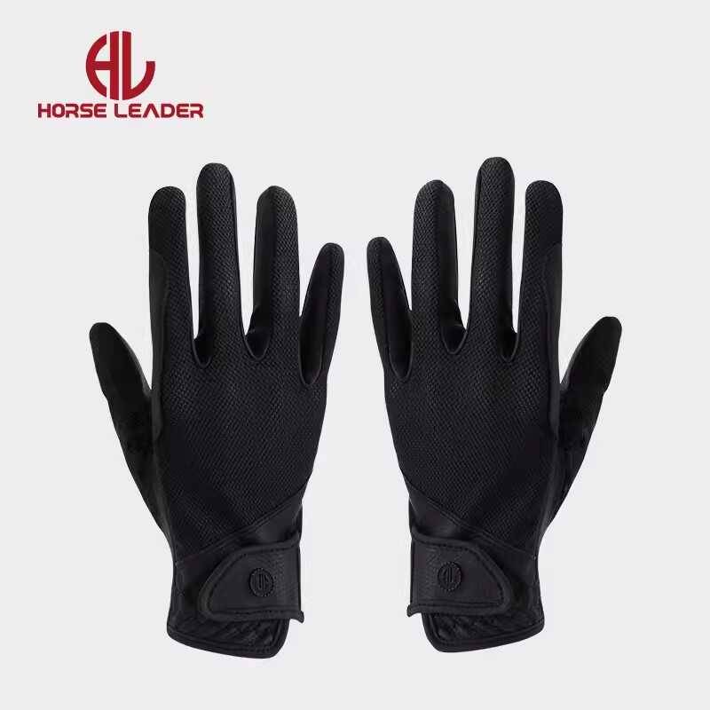Summer Equestrian glove adult riding equipment mesh, eye breathable children's equestrian glove import super fiber equestrian equipment