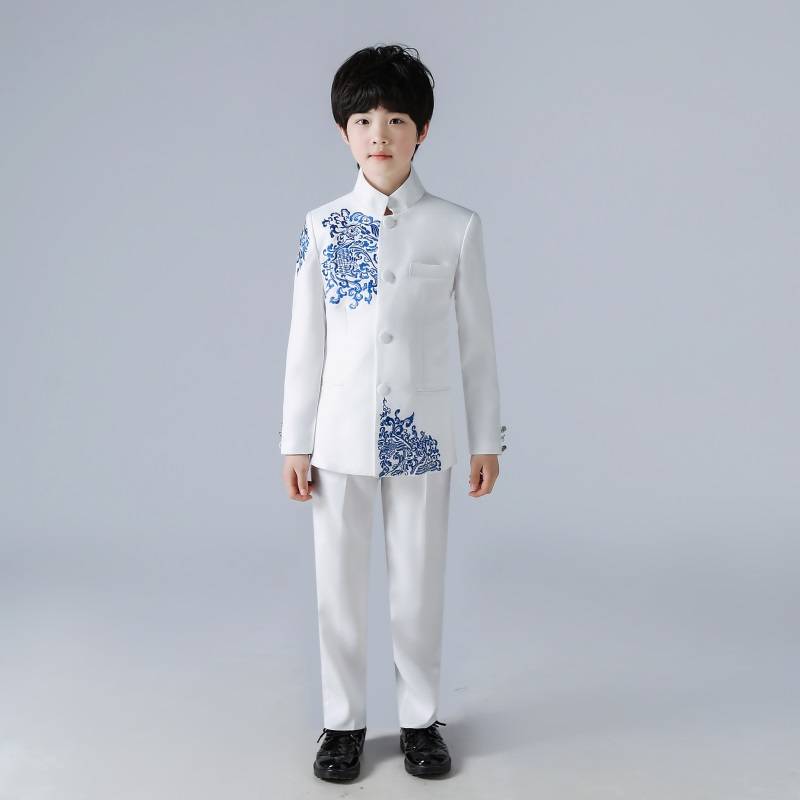 Children Zhongshan Performing Male Republic of the Republic of China Wind Costume Primary and Middle School Students May 4th Youth New Year Host Chorus Recitation
