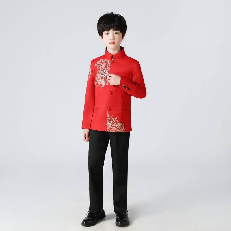Children Zhongshan Performing Male Republic of the Republic of China Wind Costume Primary and Middle School Students May 4th Youth New Year Host Chorus Recitation