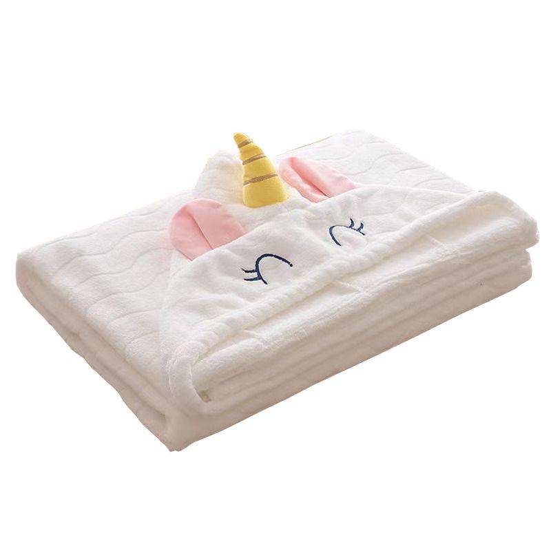 Children's bath towels with hat cape Bathrobes Boys and girls can wear newborn Baby