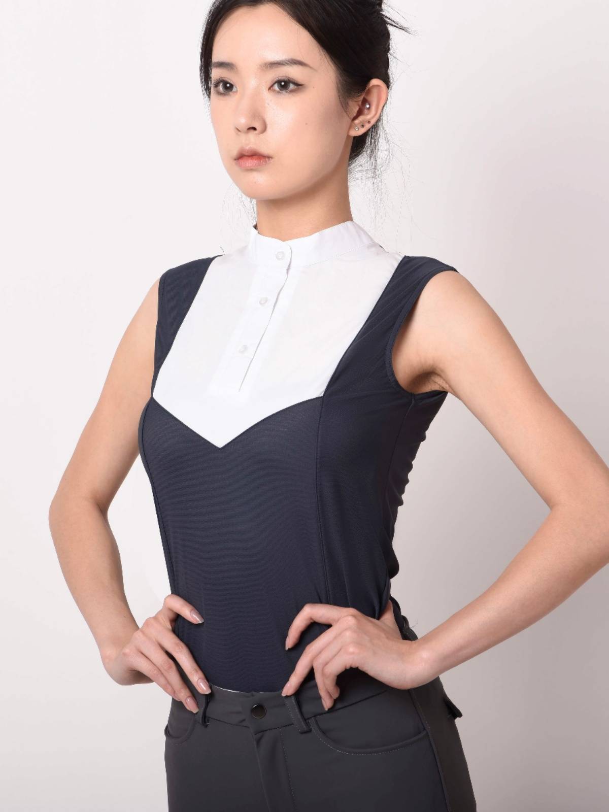 Women's sleeveless horses T -shirt Ice adult equestrian short -sleeved knight clothing race college equipment TNS horses