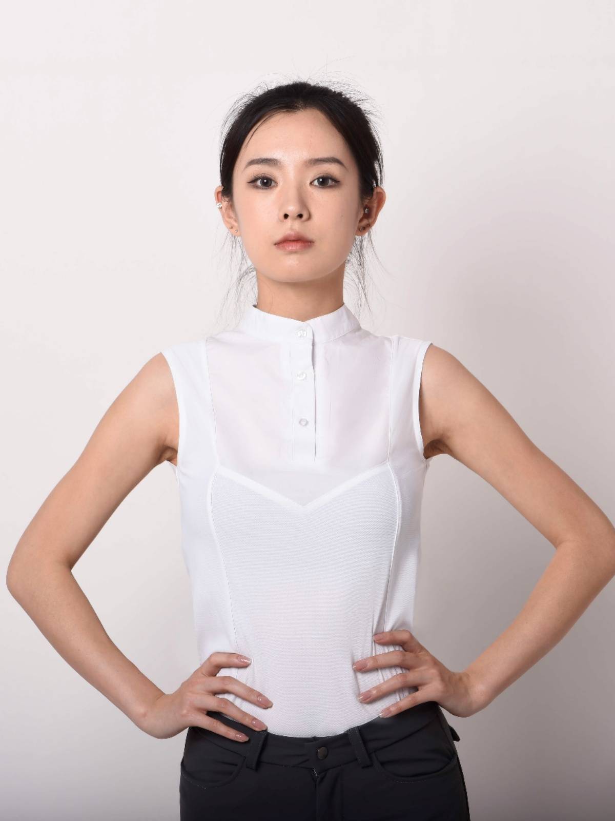 Women's sleeveless horses T -shirt Ice adult equestrian short -sleeved knight clothing race college equipment TNS horses