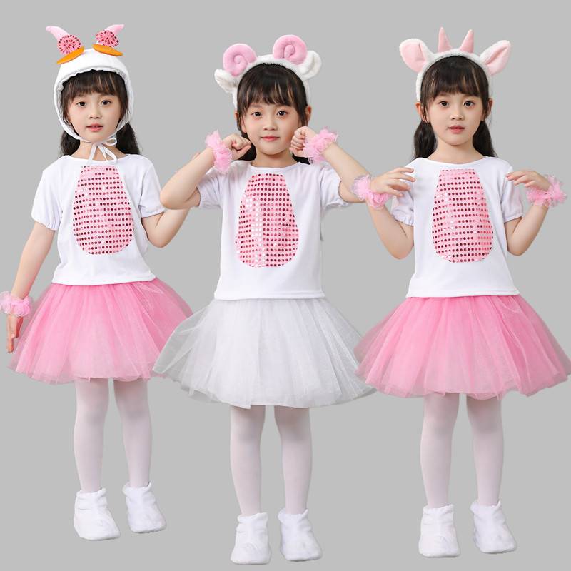 Children's animal lamb performance service sheep performance clothing Mianyang goats like foreign gray wolf modeling conjoined clothing