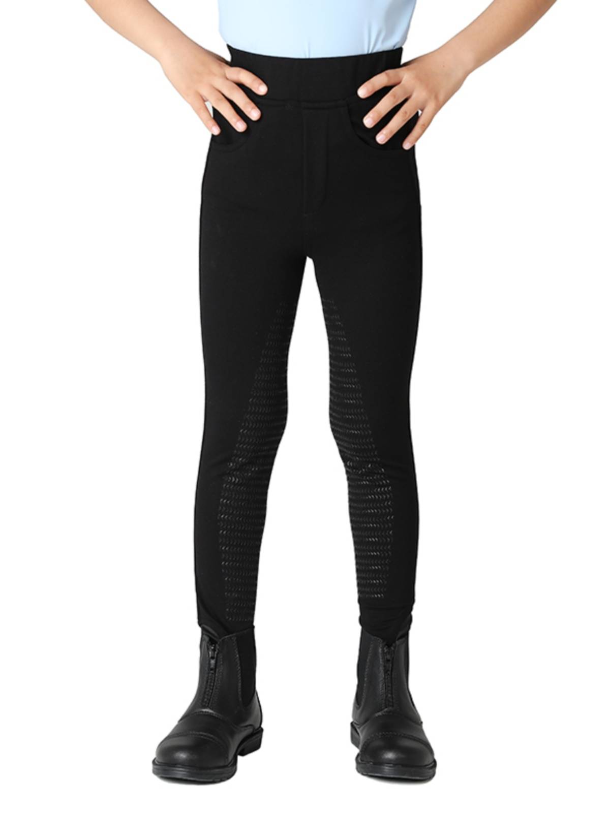 Children's summer thin equestrian horse pants silicon glue riding pants boys girl white horse pants riding training equestrian pants
