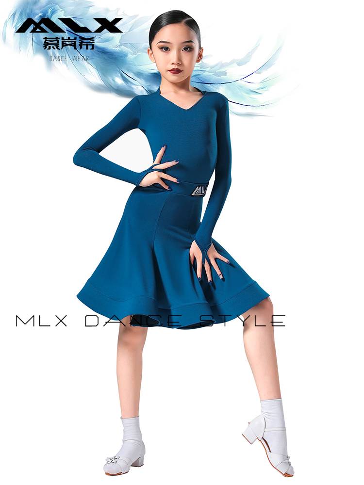 Mu Lanxi 2024 Children's new Latin dance clothing children's competition clothing and dance performance examination standards