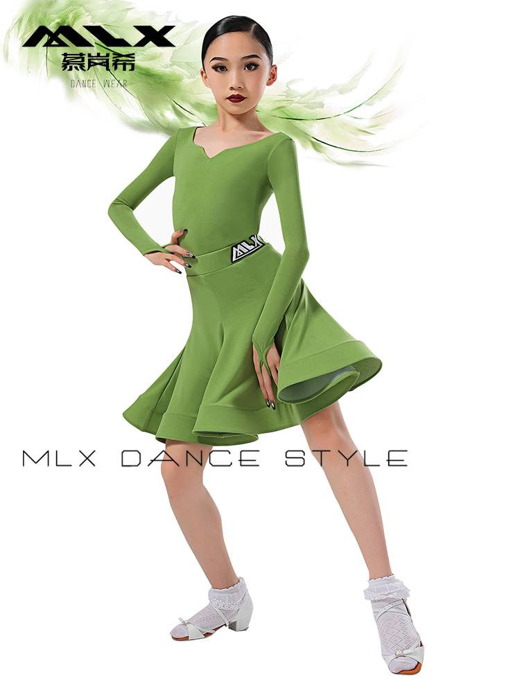 Mu Lanxi 2024 Children's new Latin dance clothing children's competition clothing and dance performance examination standards
