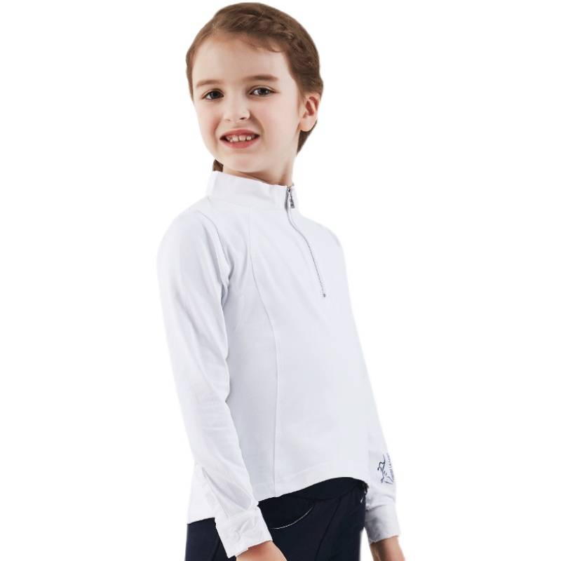 Children's Equestrian T -shirt Riding Equipment Spring and Summer Speed Dry training long -sleeved top boys Girls Girl Equestrian clothing