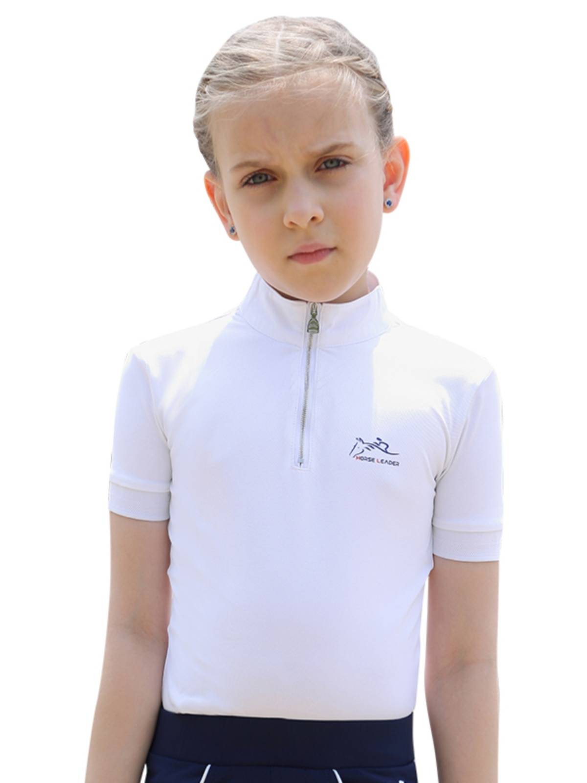 Summer Children's Equestrian T -shirt Import Speed -dry Riding T -shirt Short -sleeved POLO Shirt Equestrian Boy Boys